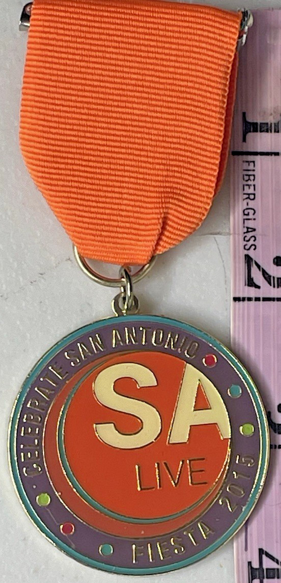 NEW 2015 Fiesta Celebrate San Antonio TX SA Live Collectible Medal Pin NEW 2015 Fiesta Celebrate San Antonio TX SA Live Collectible Medal Pin