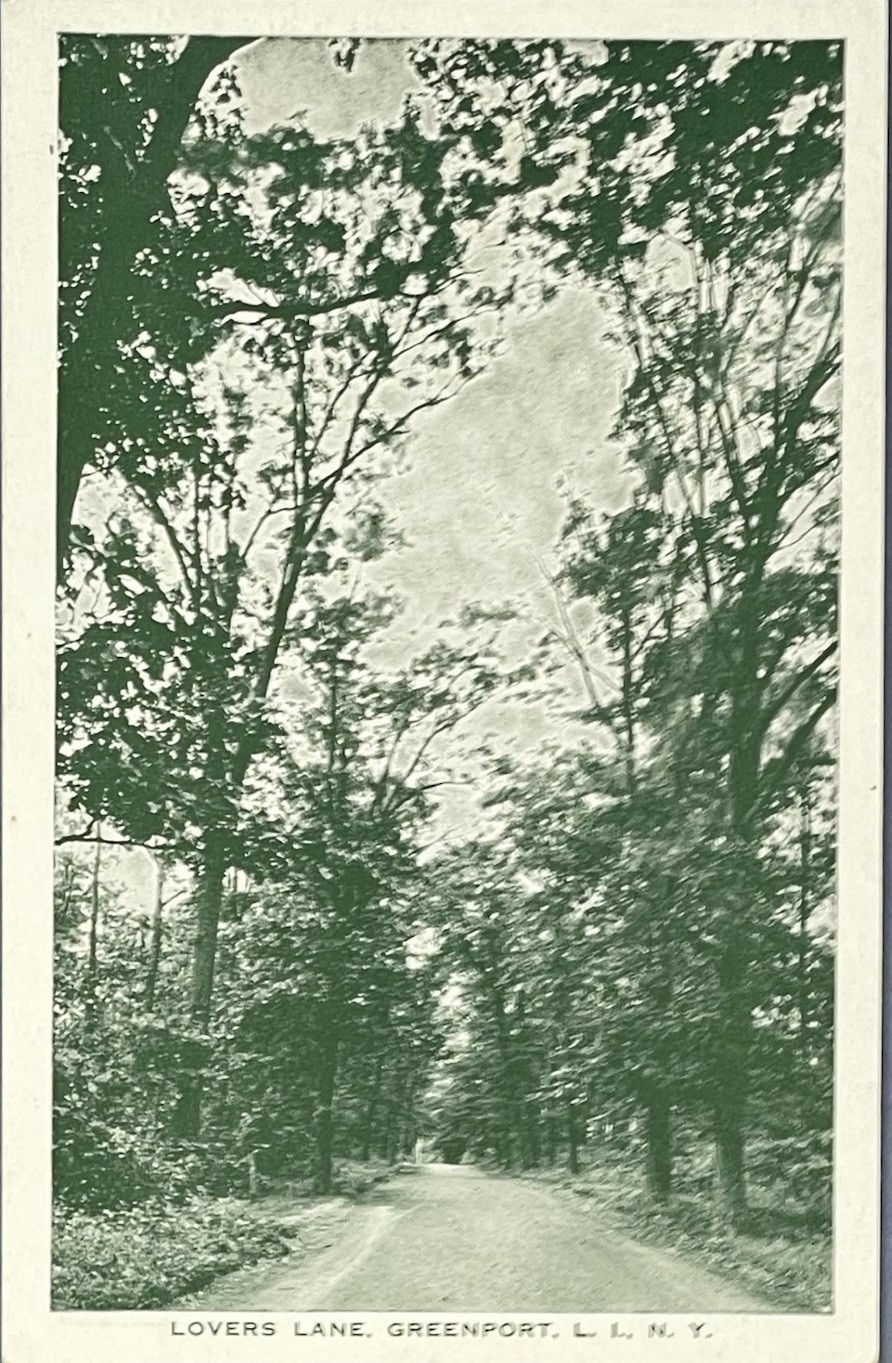 Greenport Long Island Postcard Lovers Lane New York NY Early 1900s