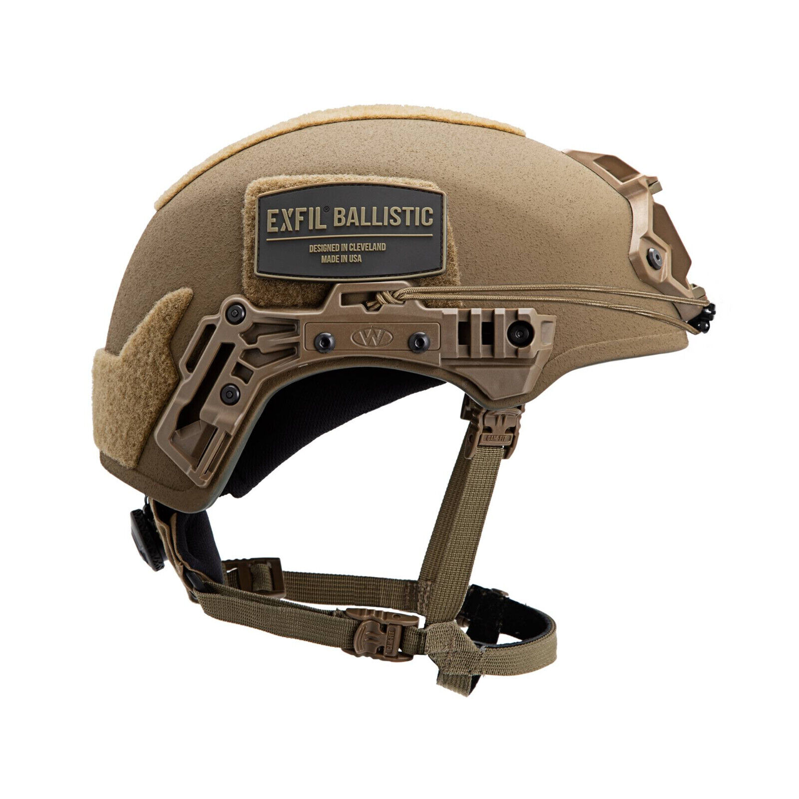 TEAM WENDY EXFIL BALLISTIC Helmet COYOTE  W/ NEW UPGRADED RAIL 3.0 Size 1