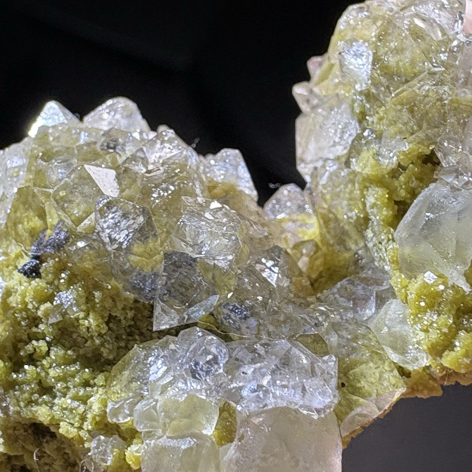 Natural High-Temp Crystal Sparkle Quartz Cluster Rare Specimen Healing Reiki AAA