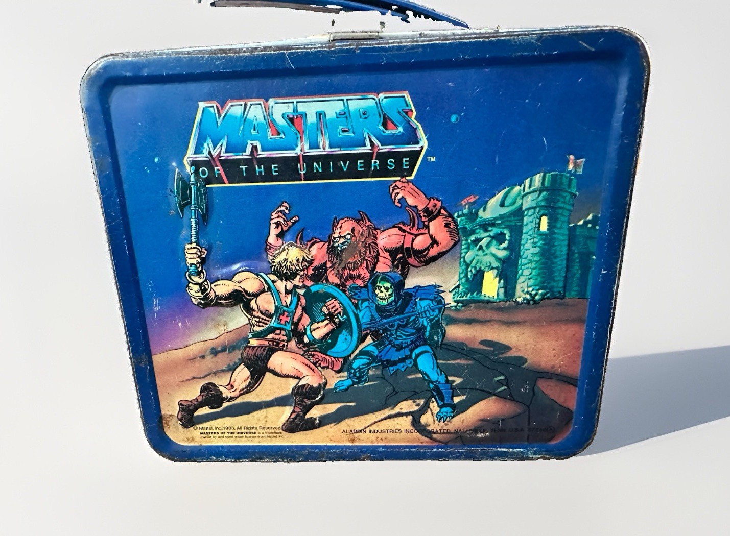 He-man and the Masters Of The Universe Vintage Lunchbox No Thermos 1983 Rare HTF He-man and the Masters Of The Universe Vintage Lunchbox No Thermos 1983 Rare HTF