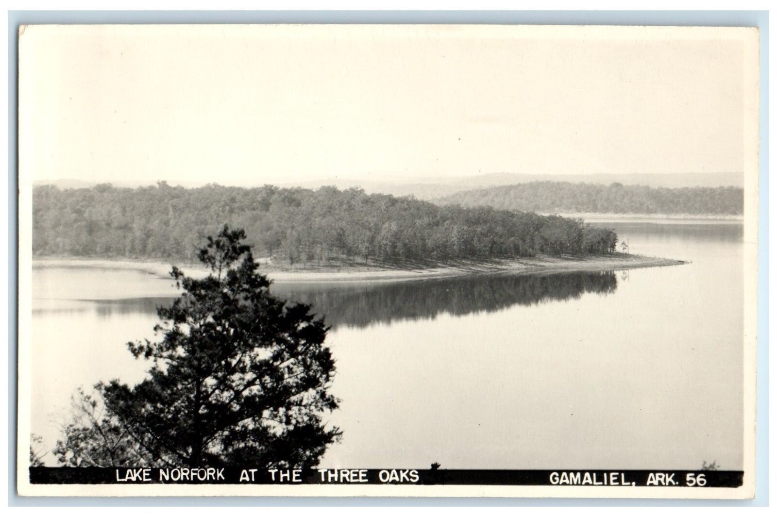 c1940\'s Lake Norfork At The Three Oaks Gamaliel Arkansas AR RPPC Photo Postcard c1940\'s Lake Norfork At The Three Oaks Gamaliel Arkansas AR RPPC Photo Postcard