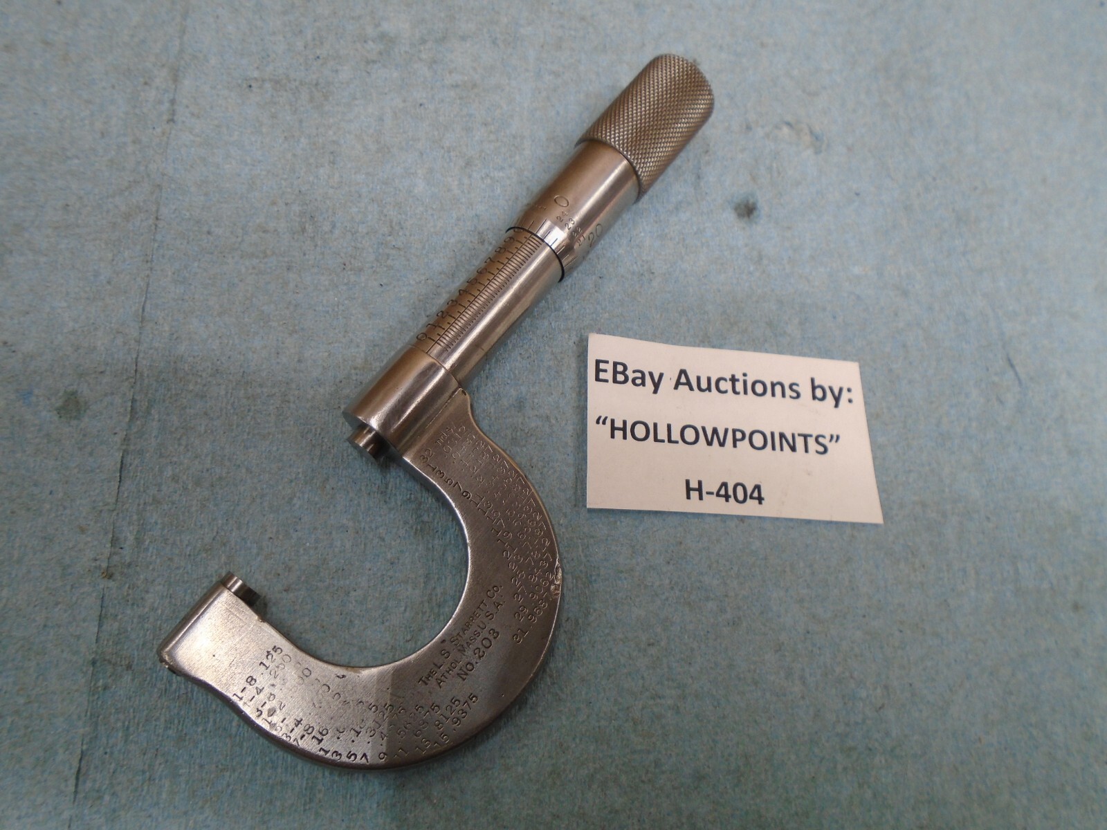 Starrett vintage No. 203 Outside Micrometer 0-1\ Starrett vintage No. 203 Outside Micrometer 0-1\