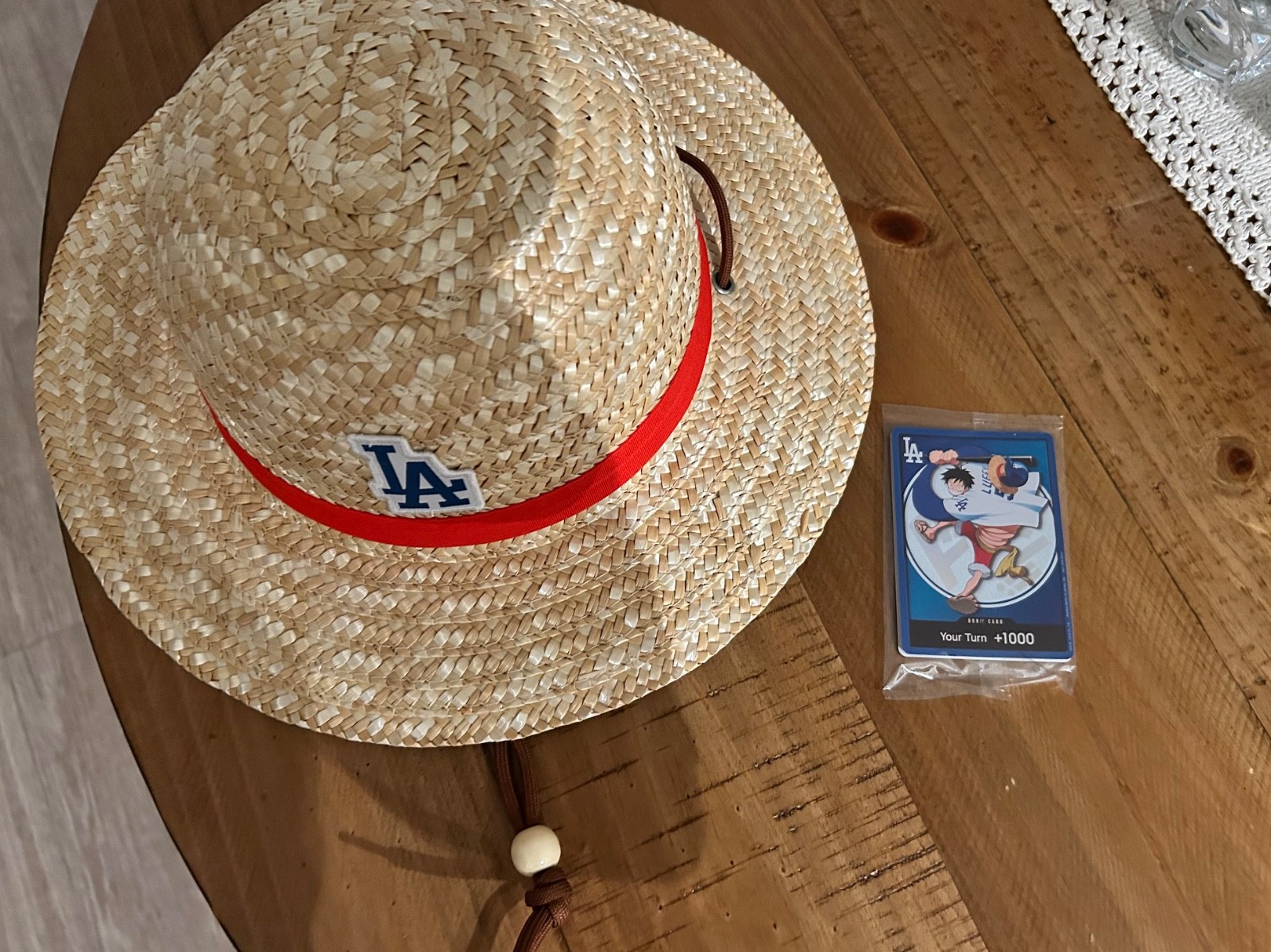 7/2/2026 Los Angeles Dodgers One Piece Night - Monkey D Luffy Card + Straw Hat