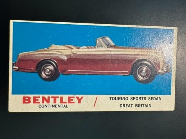 1961 Topps Sports Cars # 22 Bentley (VG 2 PIN HOLES