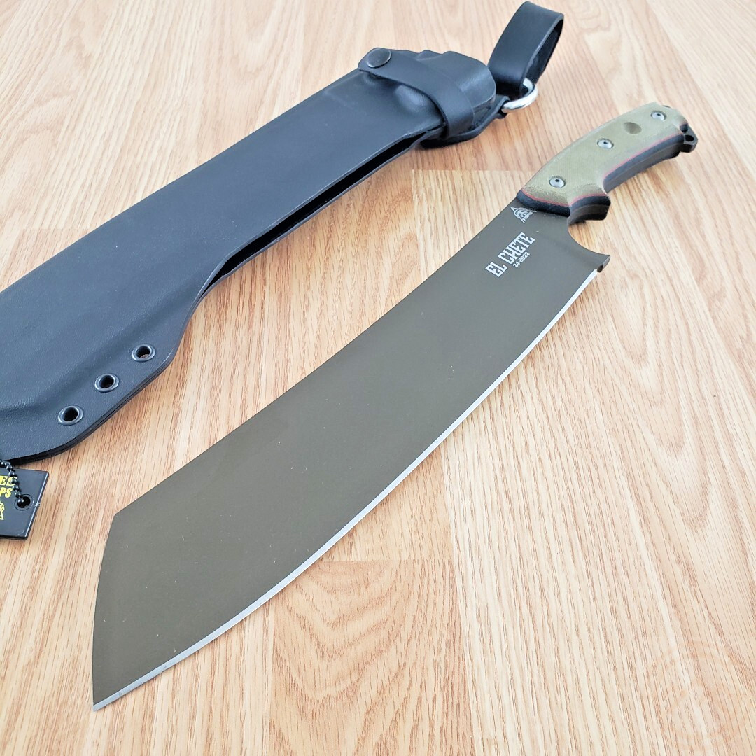 TOPS El Chete Midnight Bronze Fixed Machete 12\