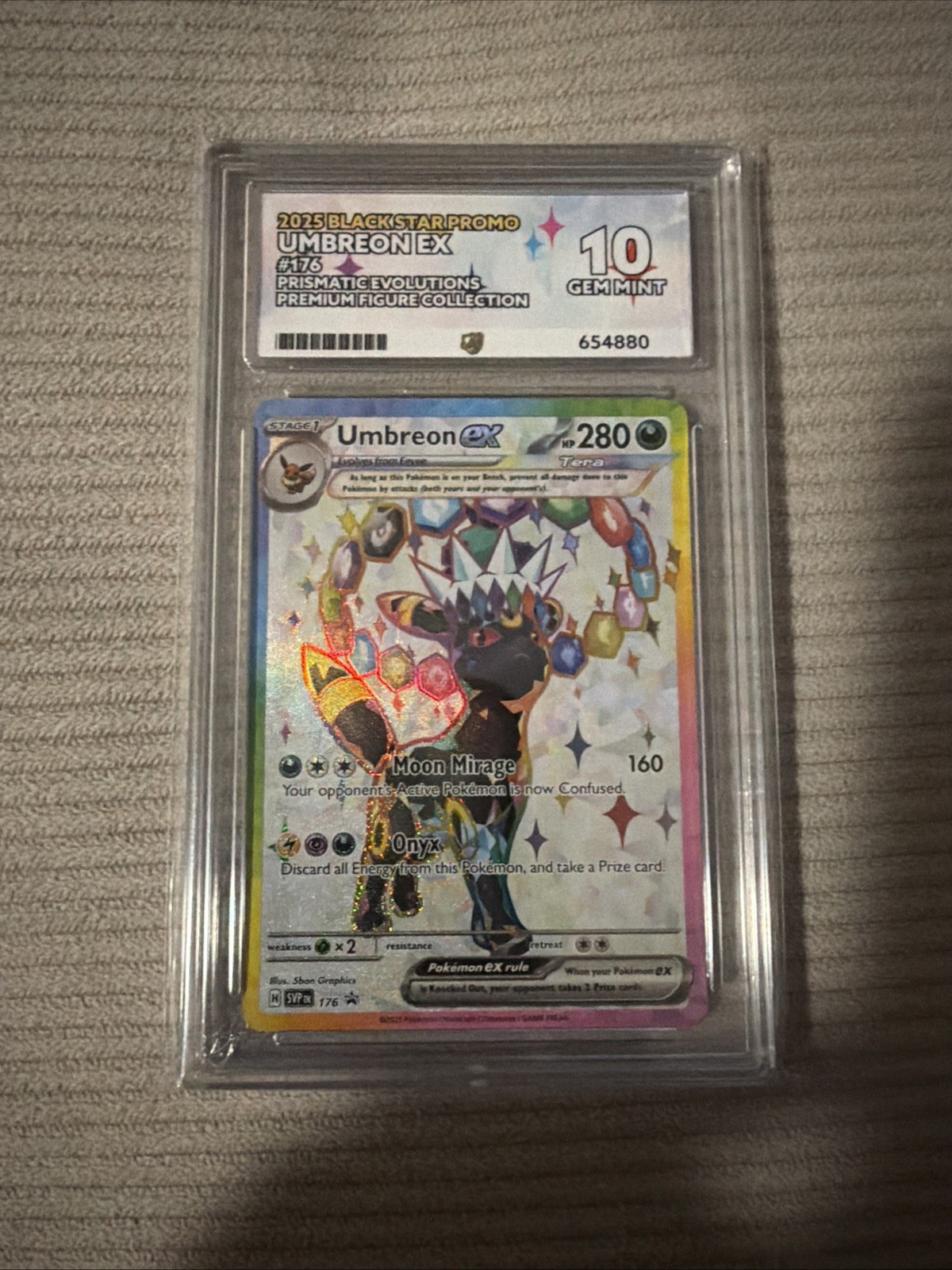 Pokémon Umbreon EX SVP 176 Premium Figure Collection 2025 Black Star Promo Pokémon Umbreon EX SVP 176 Premium Figure Collection 2025 Black Star Promo
