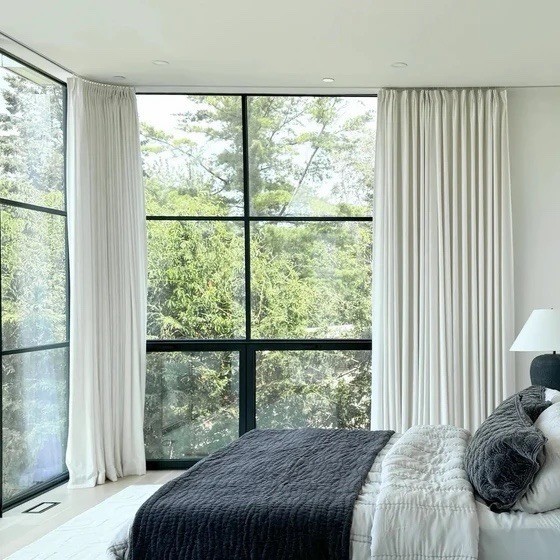 TWOPAGES Liz Linen Drape Pleated Curtains (1) 42