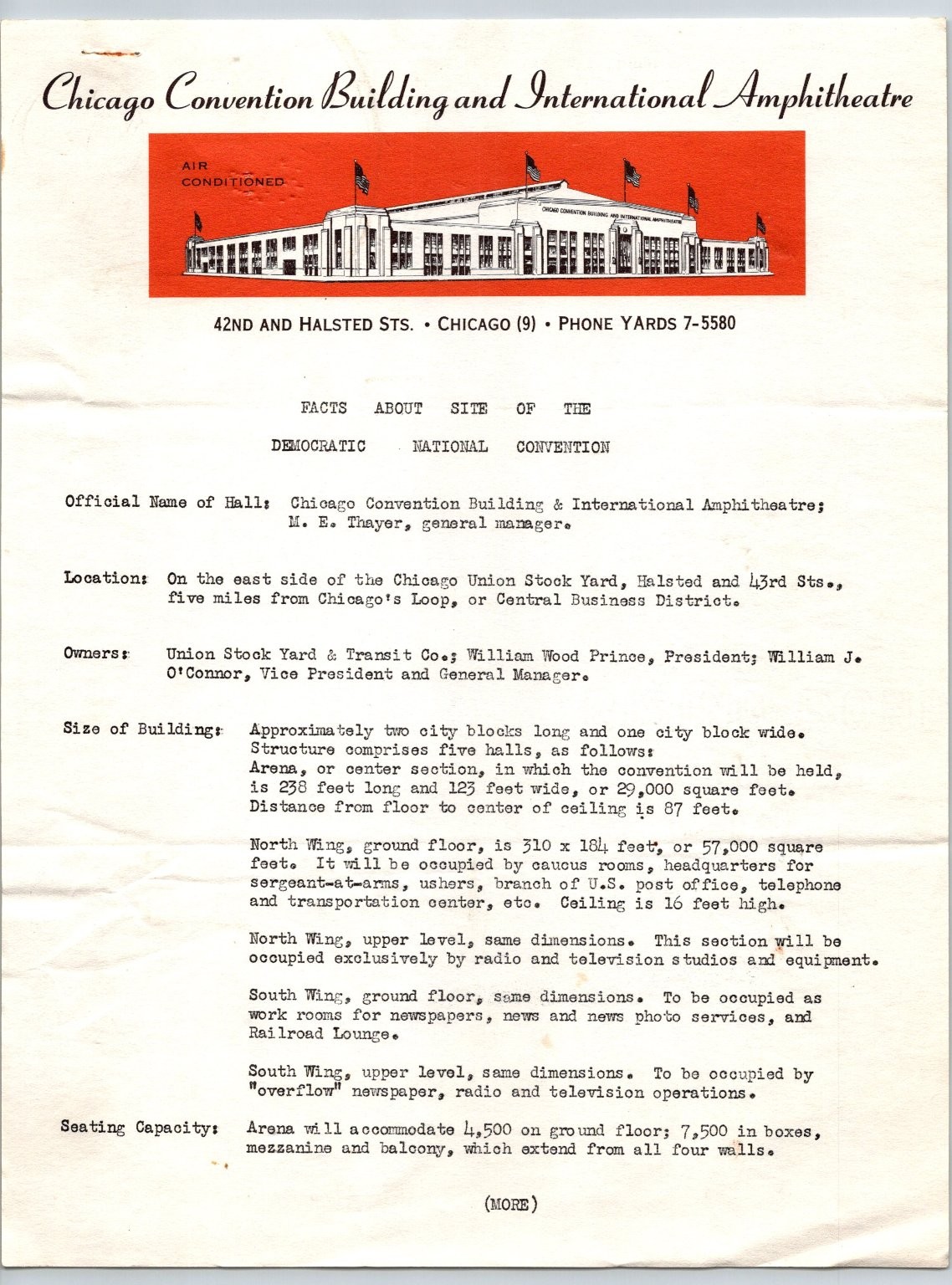 1952 Democratic National Convention Chicago International Amphitheatre Facts 1952 Democratic National Convention Chicago International Amphitheatre Facts