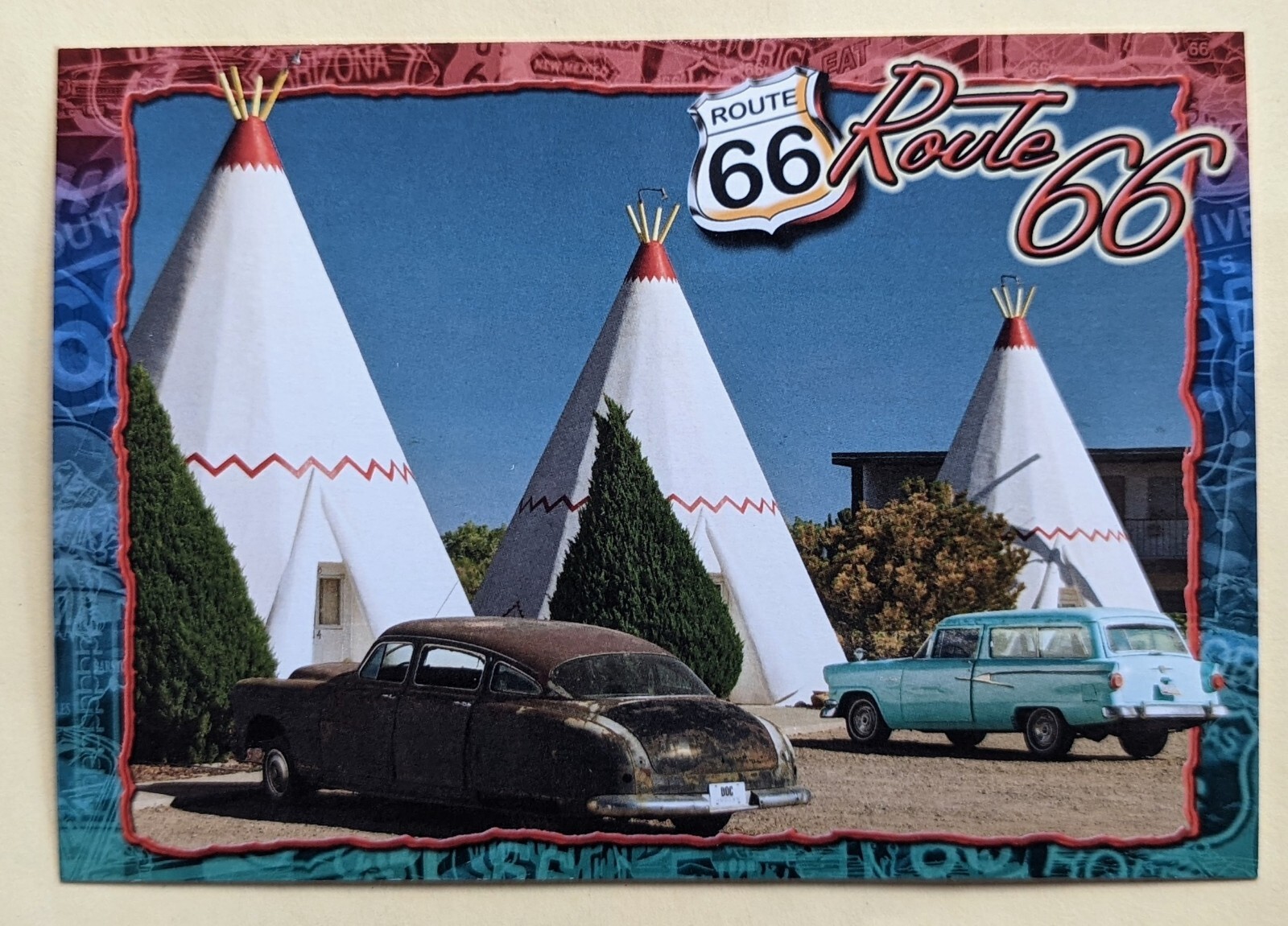 Postcard AZ: Wigwam Motel in Holbrook. Route 66. Arizona Postcard AZ: Wigwam Motel in Holbrook. Route 66. Arizona