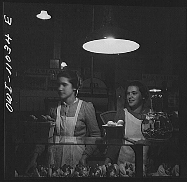 Photo:Lancaster PA Central Market 1930s Women Vendors Fruit Stand