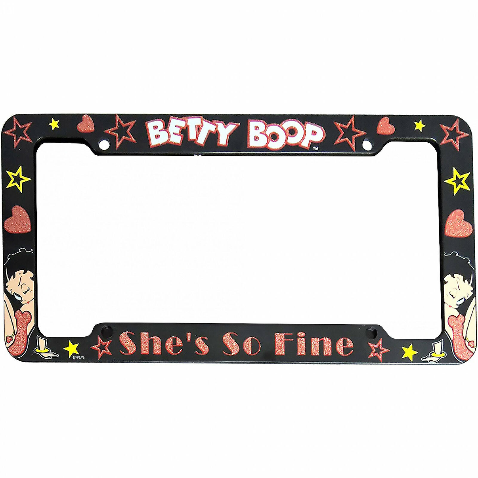Betty Boop She\'s So Fine License Plate Frame Multi-Color