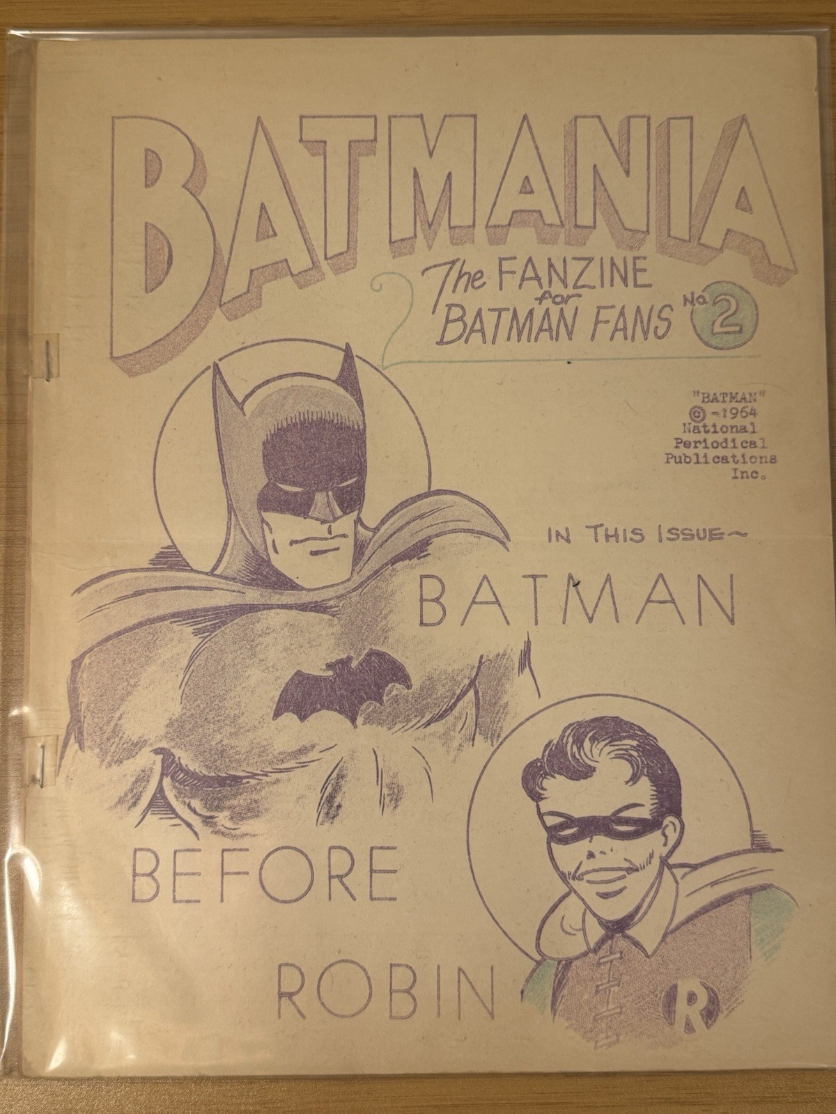 Batmania #2 🔥 Rare 1964 Fanzine (Limited to 500 Print Run) - Biljo White