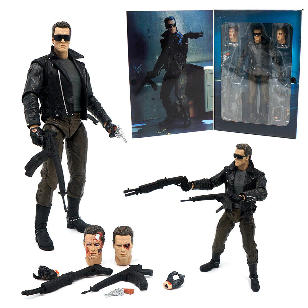 NECA Terminator T-800 Police Station Assault Ultimate 7'' Action Figure Doll NIB