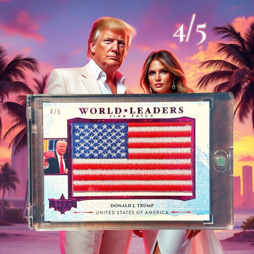 2024-25 Decision Donald J. Trump World Leaders Flag Patch 4/5 \