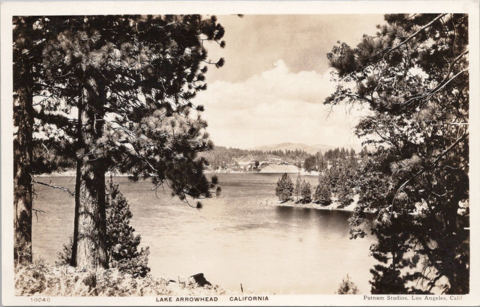 RPPC Arrowhead Lake California Pretty Panoramic Shoreline View c. 1930s RPPC Arrowhead Lake California Pretty Panoramic Shoreline View c. 1930s