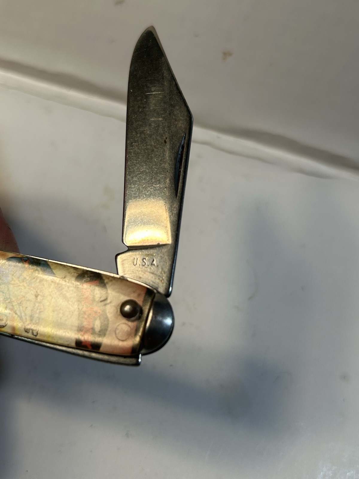 Vintage Pocket Knife Lone Ranger/Tonto Cowboy Indian. Made In USA 