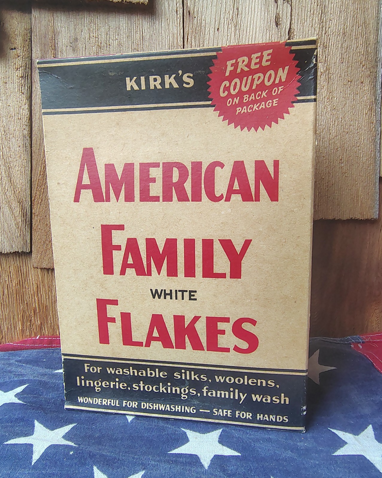 Vintage Kirk’s American Family White Flakes FULL Unopened Box SEALED P&G USA