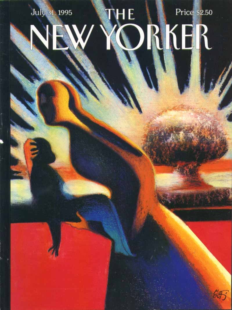 New Yorker cover mother child A-Bomb 7/31 1995