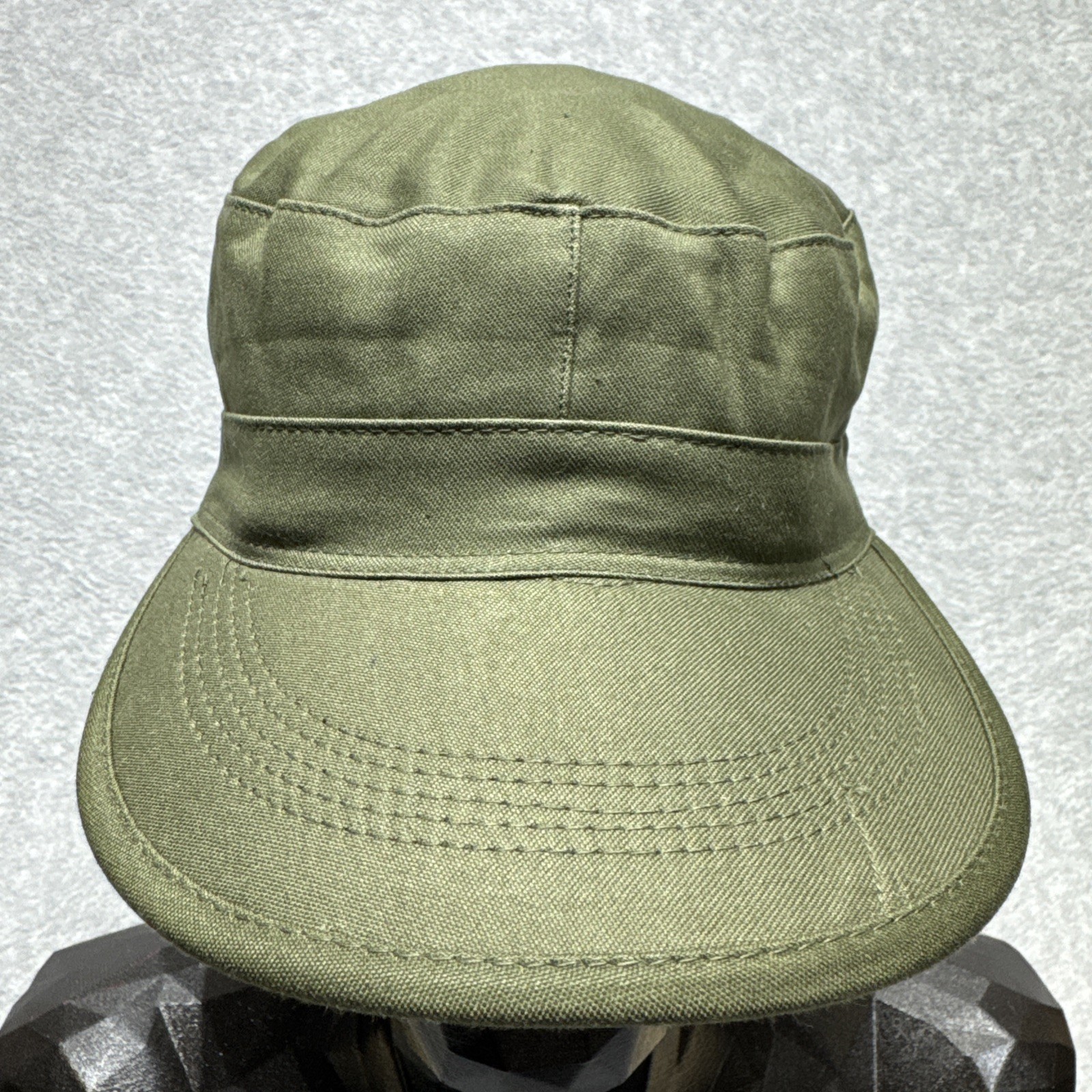 Cap Field Cotton With Visor Size 7 Vintage Unknown Origin Cap Field Cotton With Visor Size 7 Vintage Unknown Origin