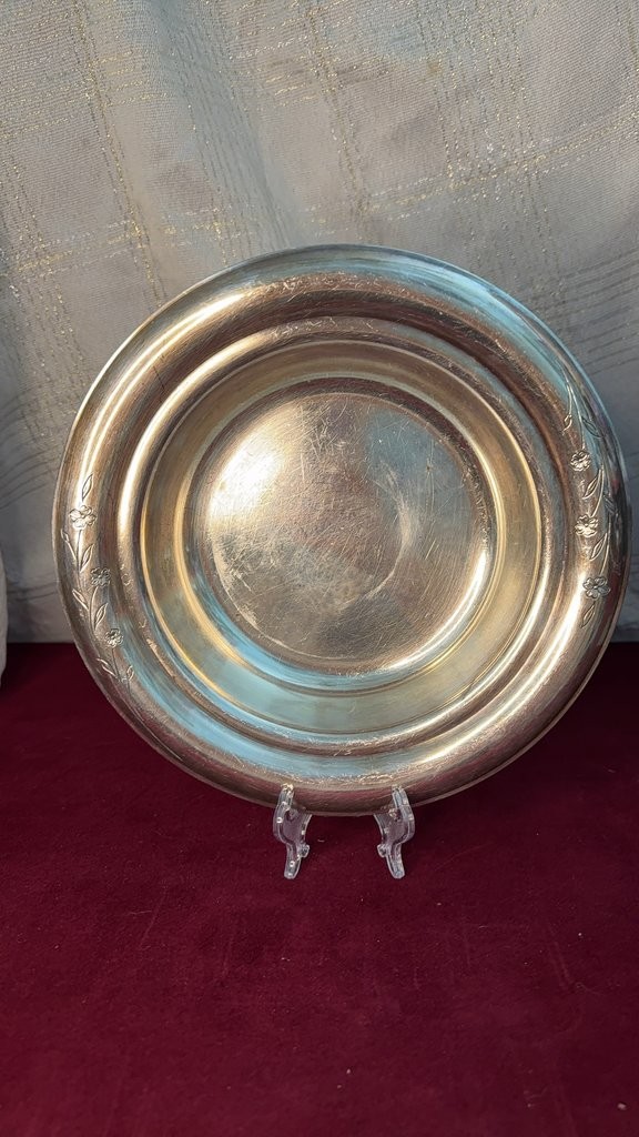 1847 Rogers Bros. Springtime Silver-Plated Bowl