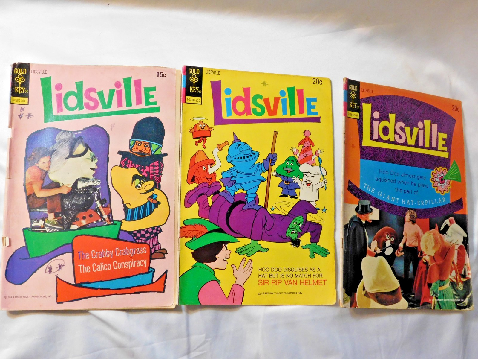 Sid and Marty Krofft Lidsville Comic Book Lot 1973 Gold Key No. 3, 4 and 5 Sid and Marty Krofft Lidsville Comic Book Lot 1973 Gold Key No. 3, 4 and 5