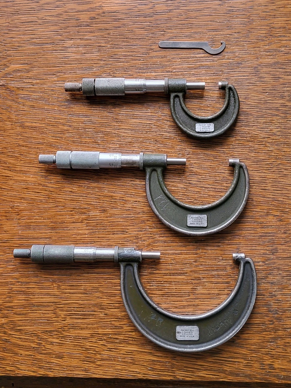 (3) Lufkin Rule Micrometers (0-1 (3) Lufkin Rule Micrometers (0-1