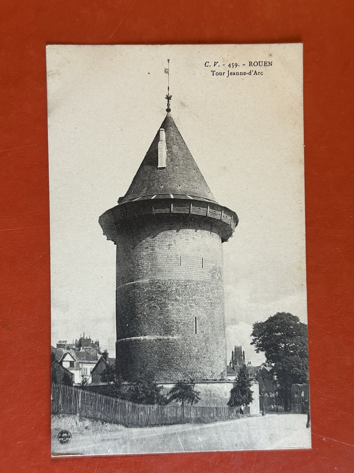 1909 ROUEN NORMANDY FRANCE~ TOWER OF JOAN OF ARC ~Antique Postcard
