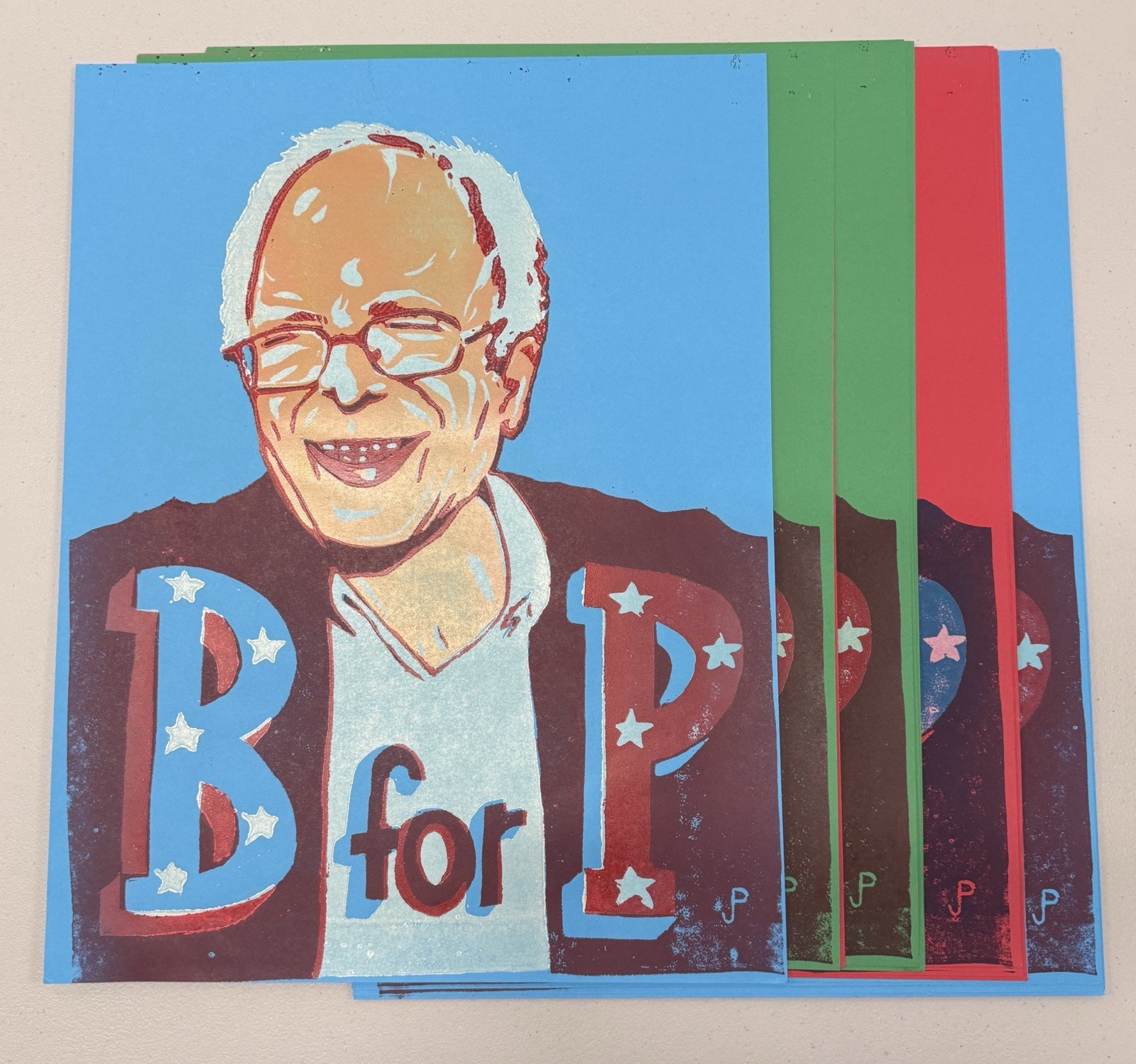 HUGE LOT of 27 Jim Pollock B for P Posters Bernie Sanders for President Phish