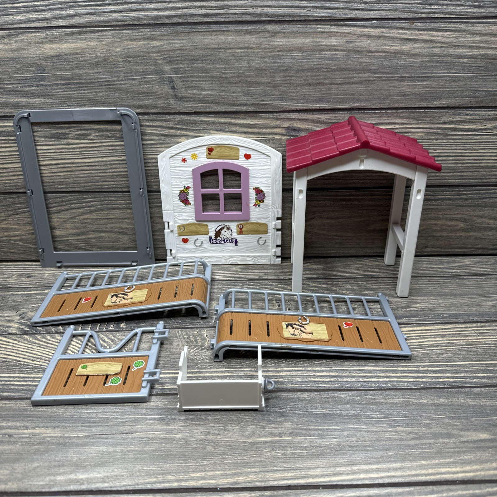 Schleich 2016 Horse Club Horse Stall Extension Set Replacement Part Piece