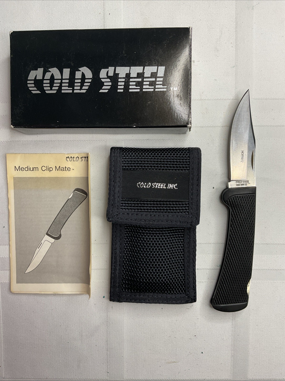Vintage Cold Steel Shinobu Folder San Mai III Knife Rare Box CIB Complete 30CM Vintage Cold Steel Shinobu Folder San Mai III Knife Rare Box CIB Complete 30CM