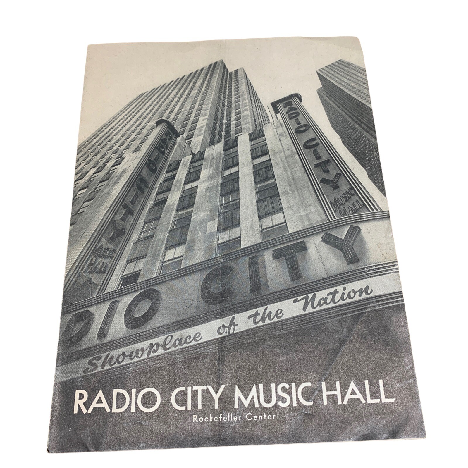 Vintage 1943 Radio City Music Hall Rockefeller Center - Program Schedule NYC