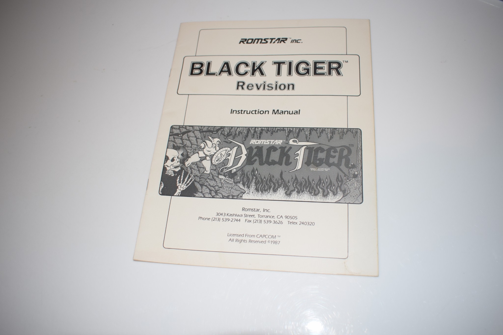ROMSTAR BLACK TIGER REVISION INSTRUCTION MANUAL (BOOK828)