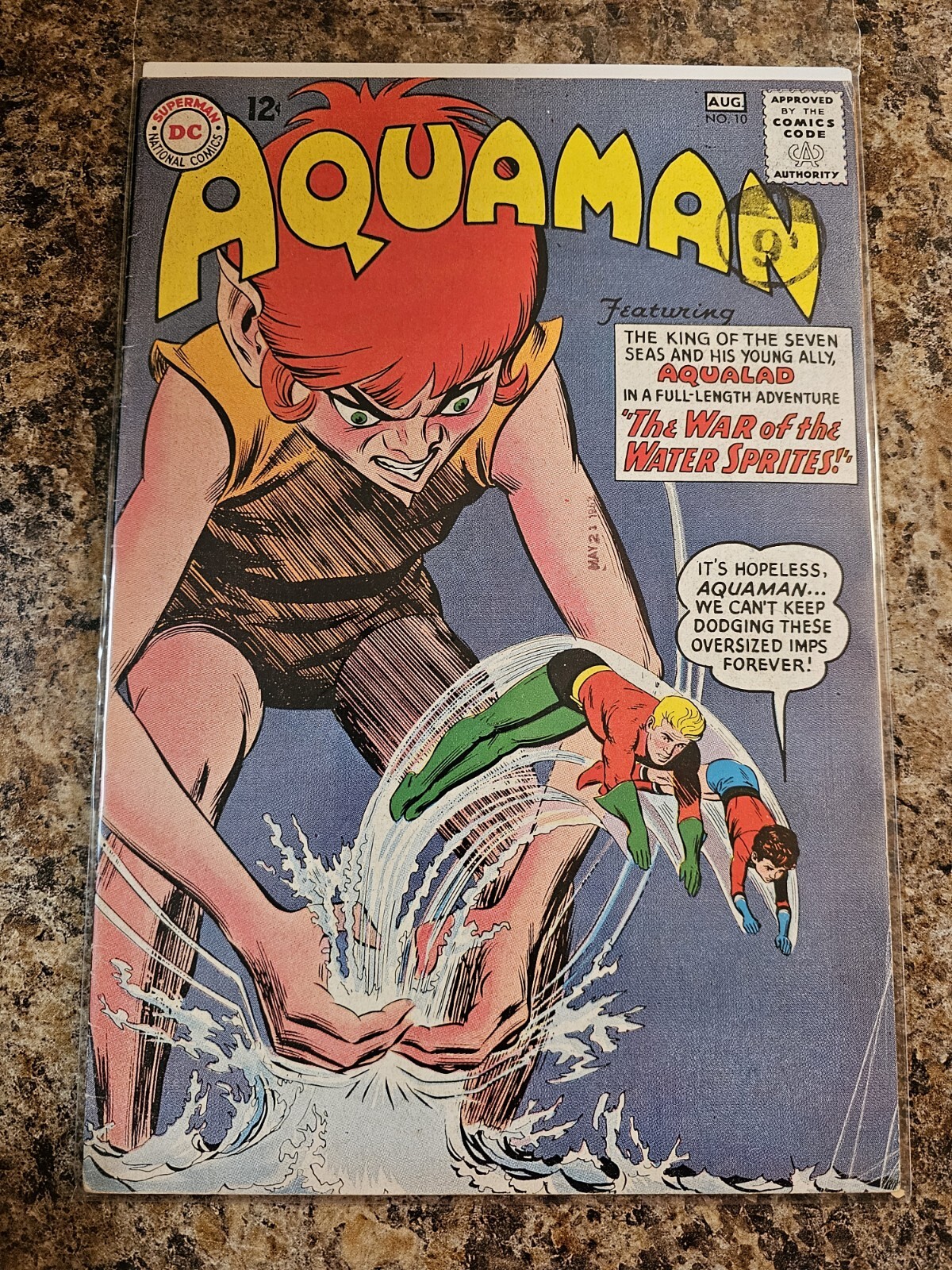 Aquaman #10 Quirk & Quisp Appearance Silver Age DC Comics 1963 FN Aquaman #10 Quirk & Quisp Appearance Silver Age DC Comics 1963 FN