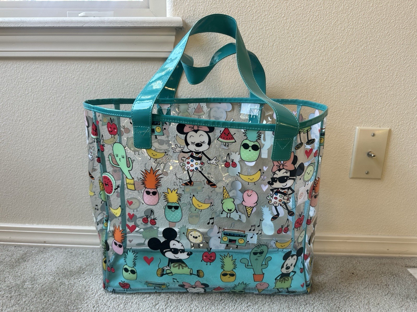 Disney Target Collection 2018 Clear Mickey Mouse Minnie Shoulder Tote Beach Bag