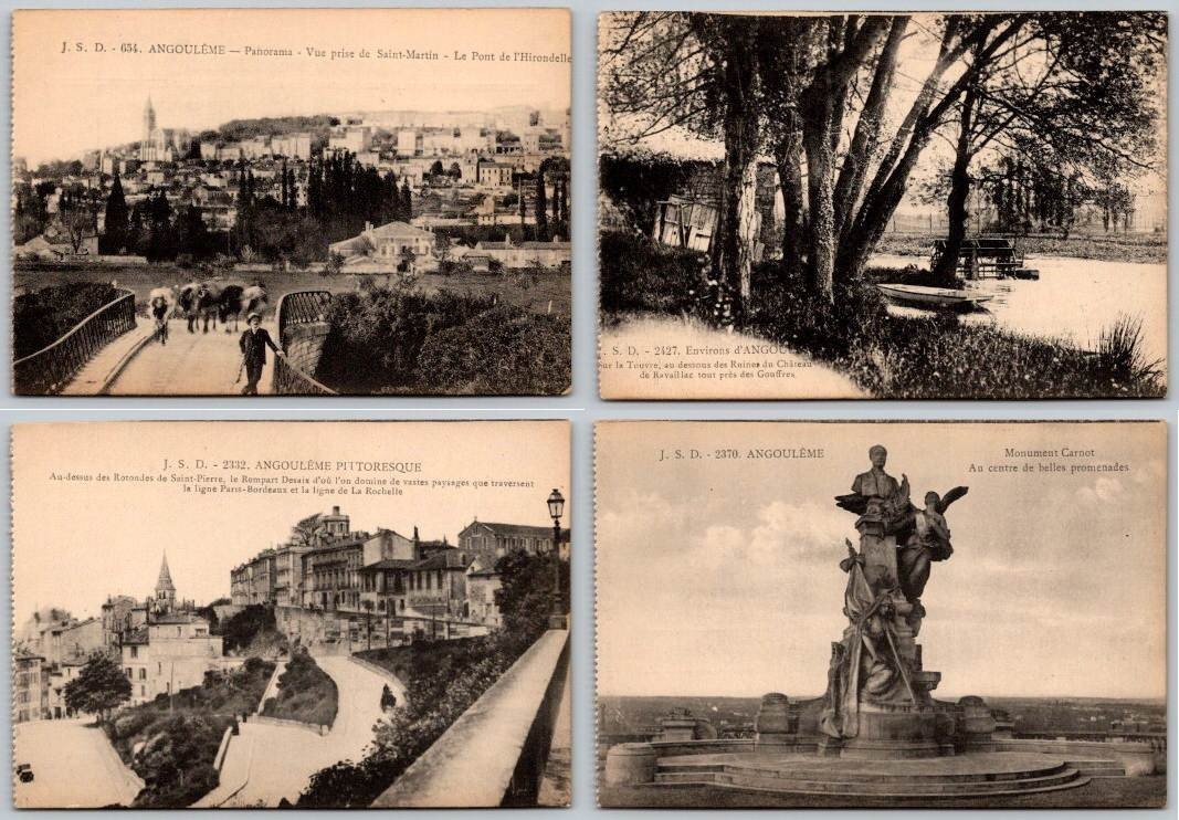 CPA  ANGOULEME  [16] Charente Lot of 4 Postcards