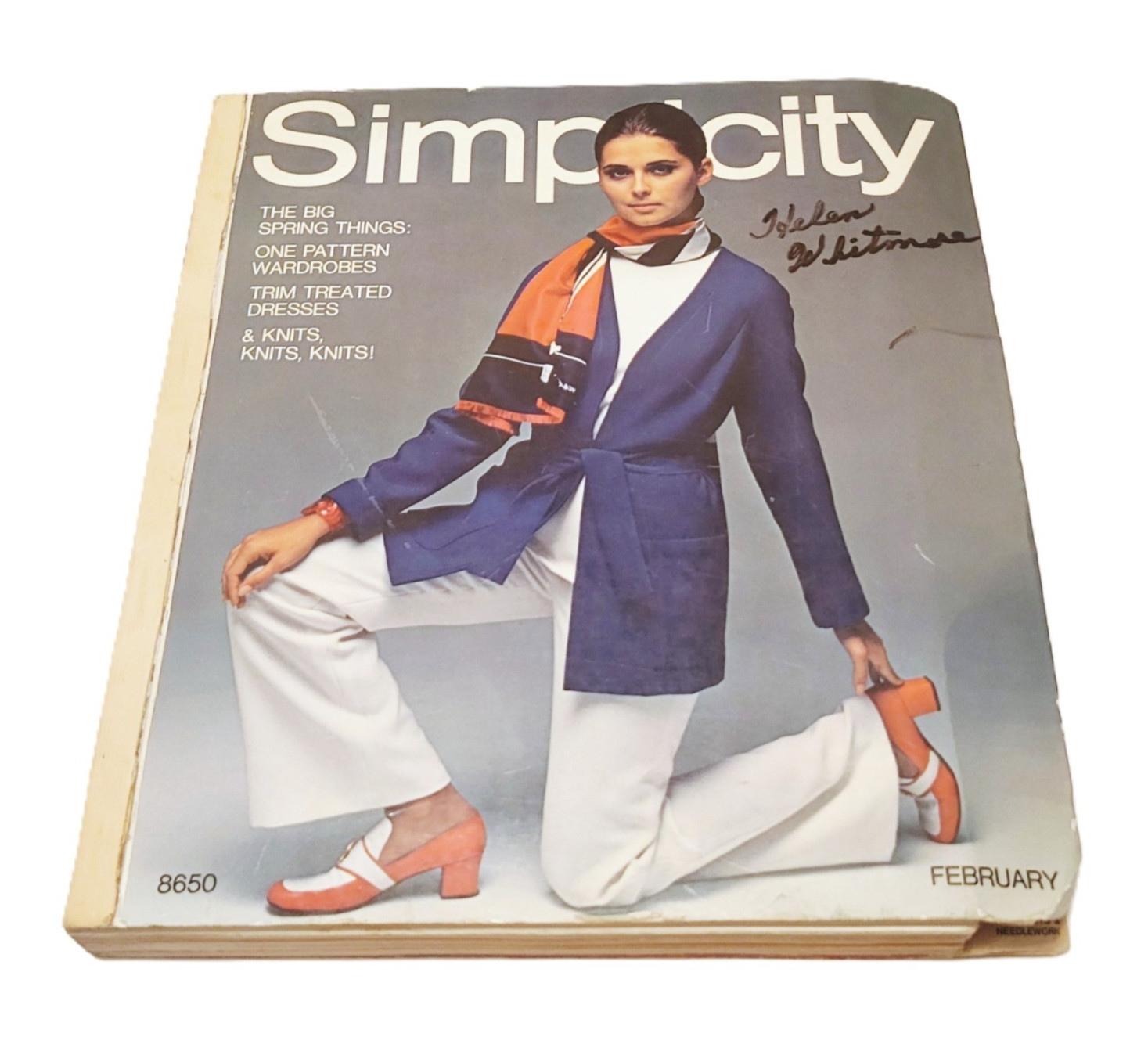 Simplicity Pattern Book February 1969 Store Counter Catalog 60s Spring Fashions
