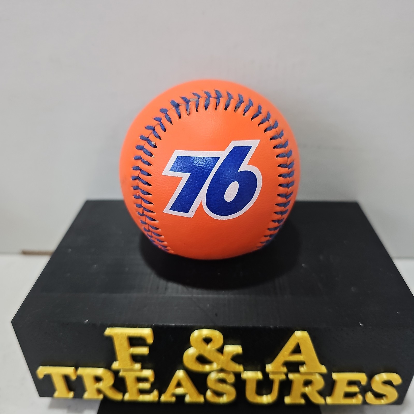 Vintage Union 76 Gas Station Orange Souvenir Collector Baseball
