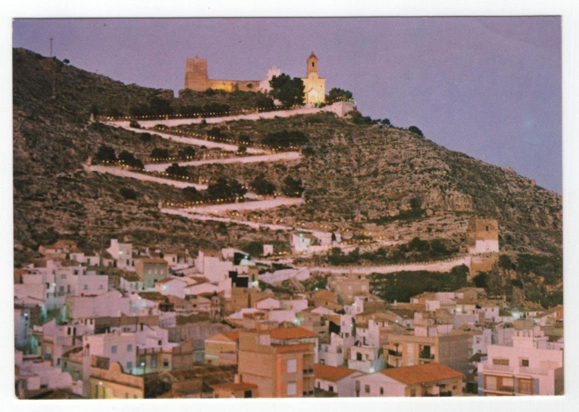 Cullera Castle and Sanctuary of the Virgin, Cullera, Valencia, Spain Postcard Cullera Castle and Sanctuary of the Virgin, Cullera, Valencia, Spain Postcard