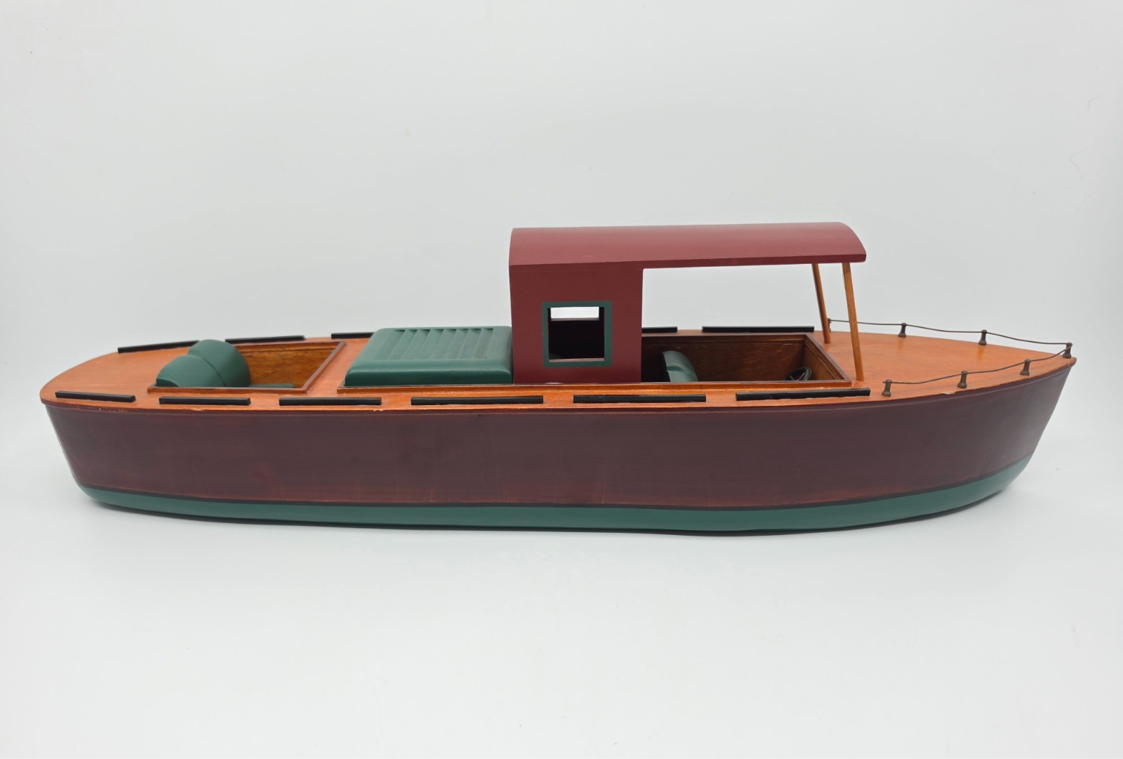 Vintage Mid Century Wooden Pond Boat 24\