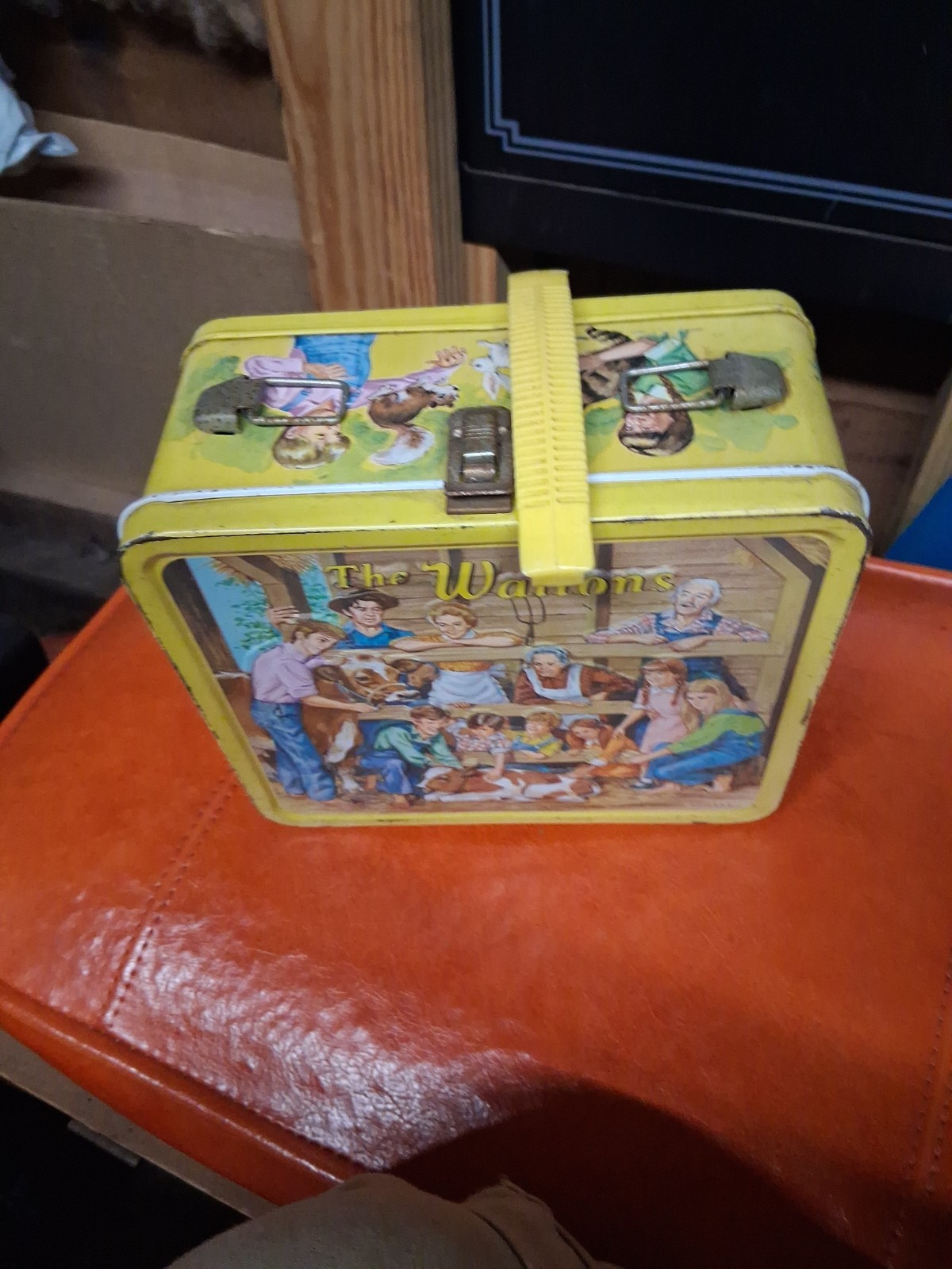 Vintage 1973 The Waltons Metal Lunch Box Aladdin TV Show Lunchbox No Thermos