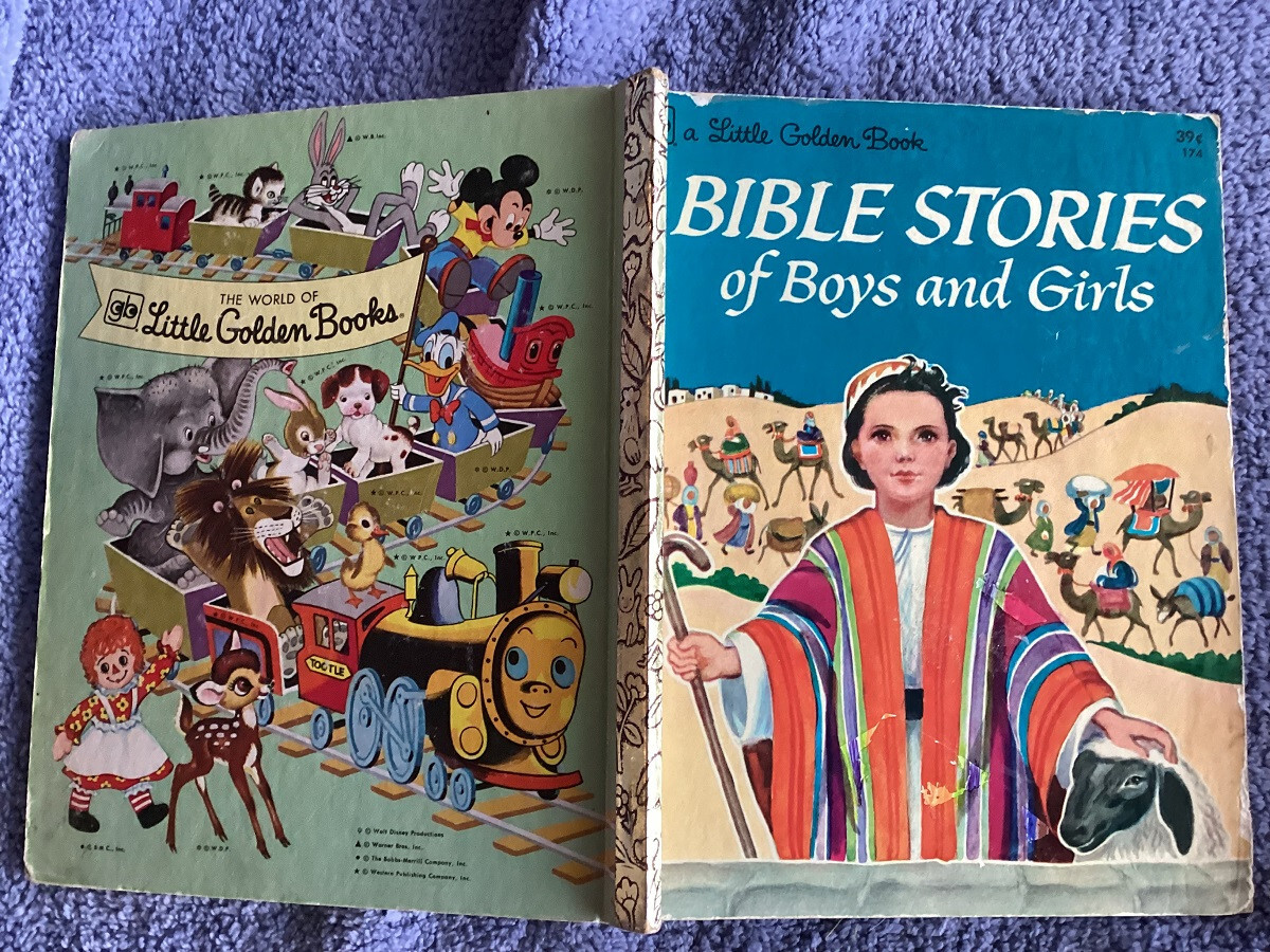 1972 10th PRINTING LITTLE GOLDEN BOOK BIBLE STORIES OF BOYS & GIRLS-NO MARKS