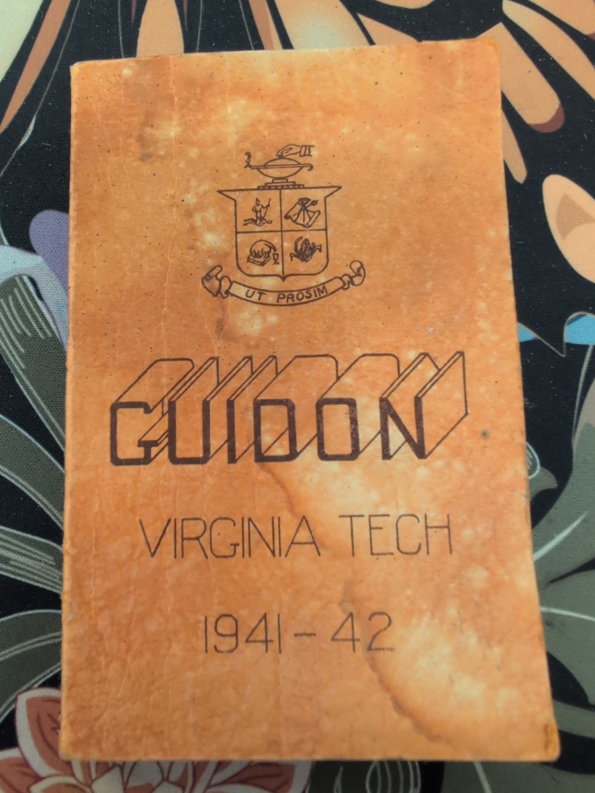 Vintage 1941-42 VIRGINIA TECH VPI Class College Guidon Handbook Blacksburg VA