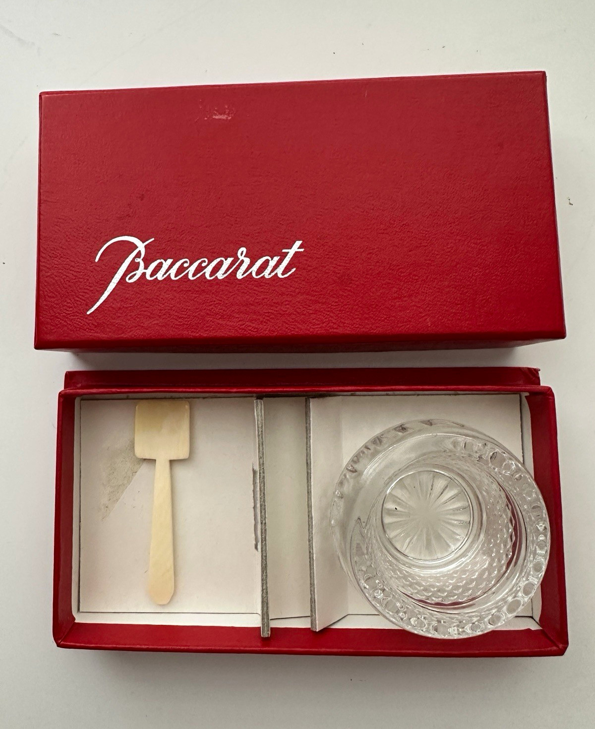 BACCARAT crystal vintage Jewel Buckingham salt and pepper cellar -ONE NIB BACCARAT crystal vintage Jewel Buckingham salt and pepper cellar -ONE NIB