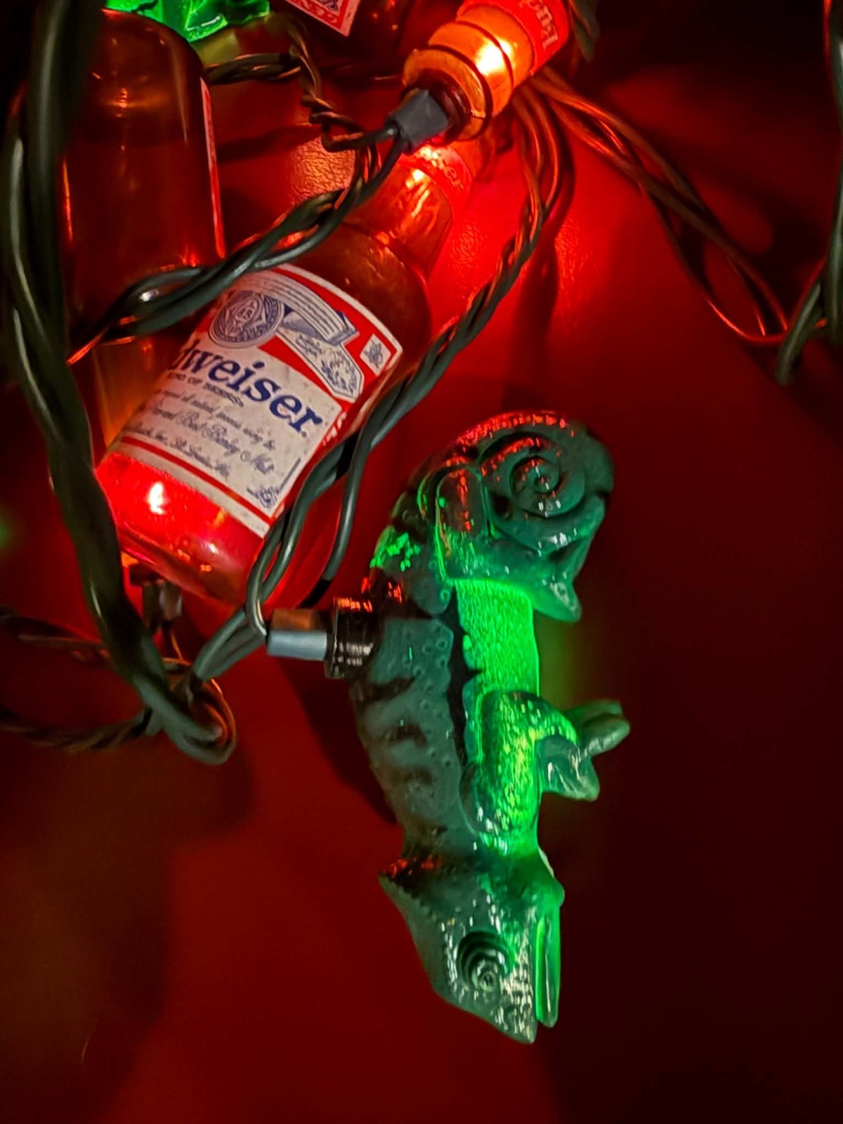 Vintage 1997 Budweiser King of Beers 10 String Light Set Bottles and Frogs Vintage 1997 Budweiser King of Beers 10 String Light Set Bottles and Frogs