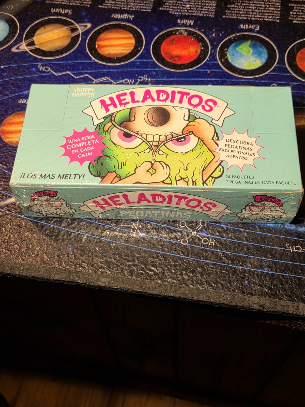 unopened box of Buff Monster Heladitos cards