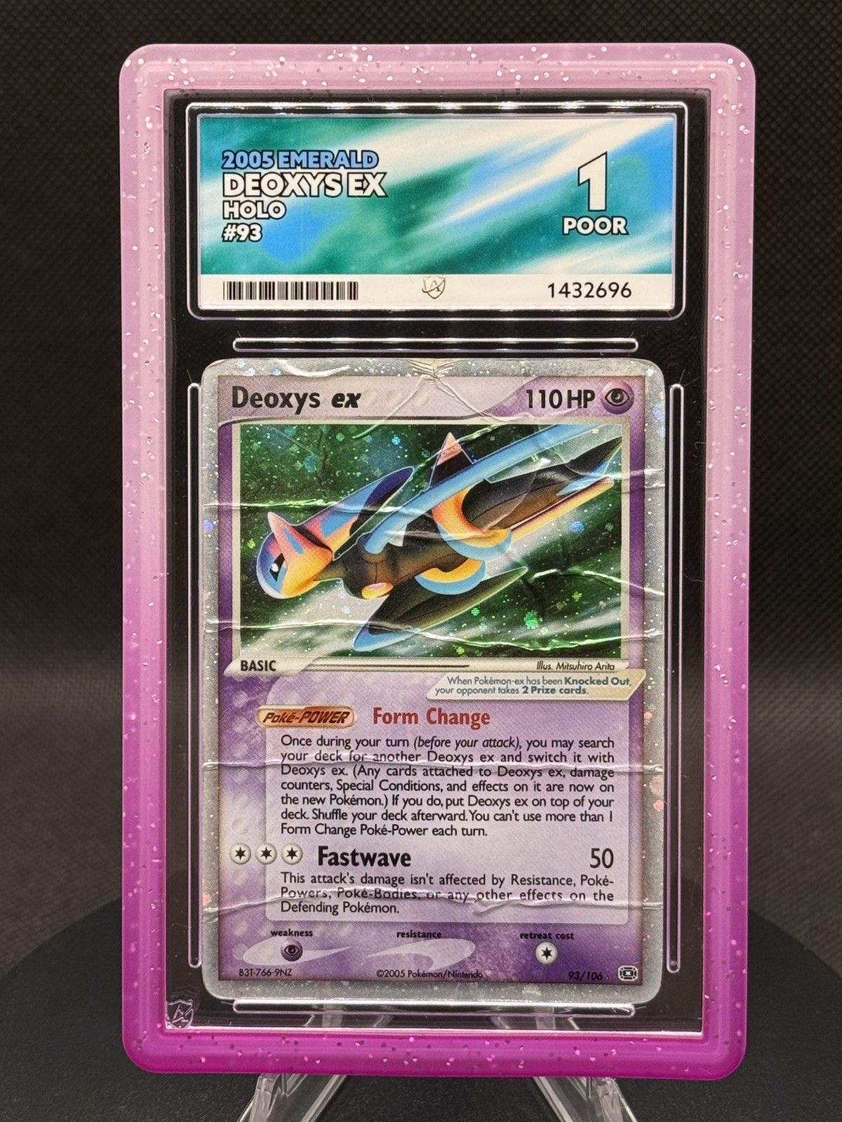 🧬 Pokémon TCG – Deoxys ex 93/106 – Emerald 2005 – Ultra Rare – ACE 1 – POP 1 