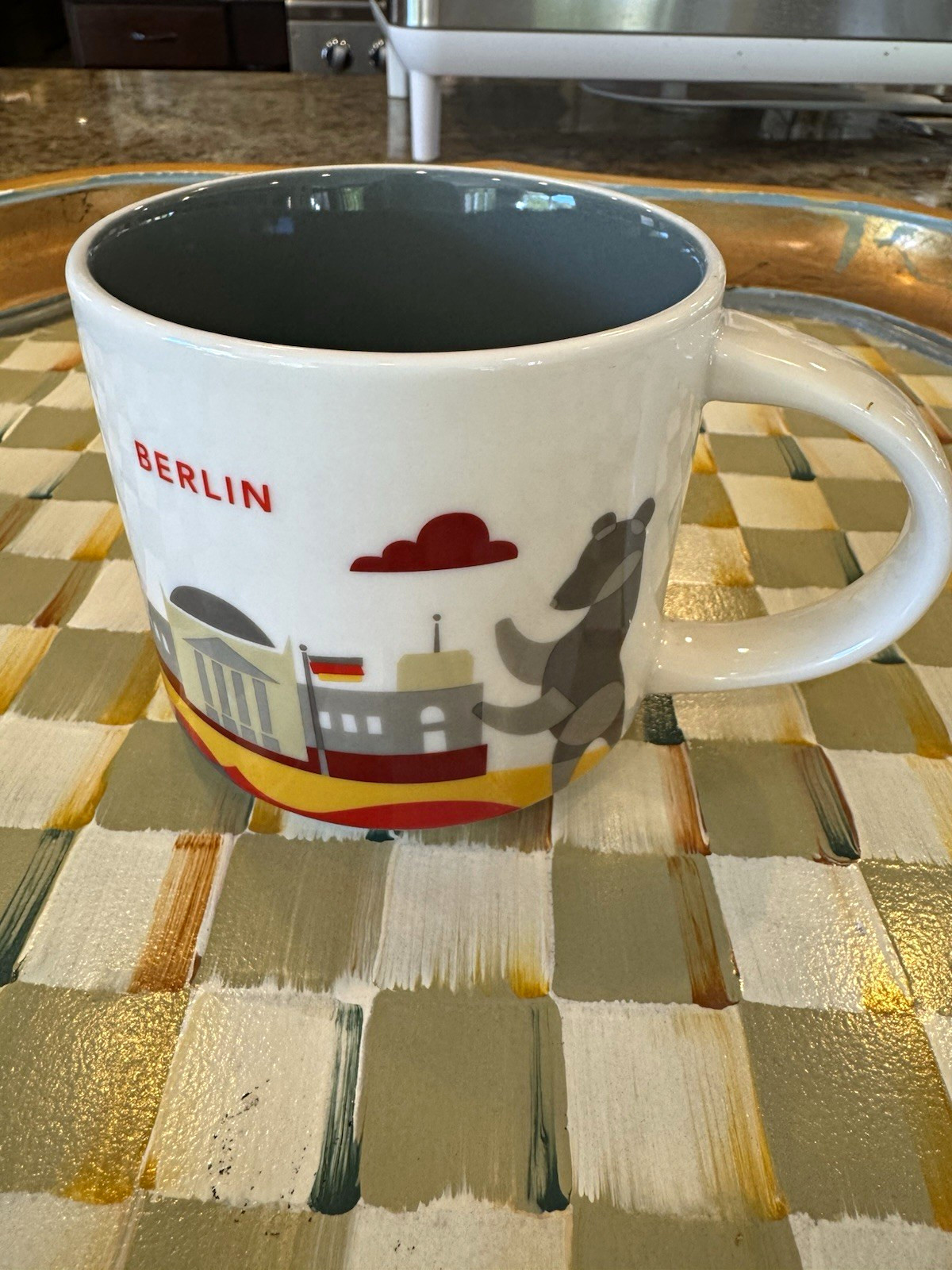 Starbucks You Are Here Collection Berlin Coffee & Tea Mug 2018 White Gray