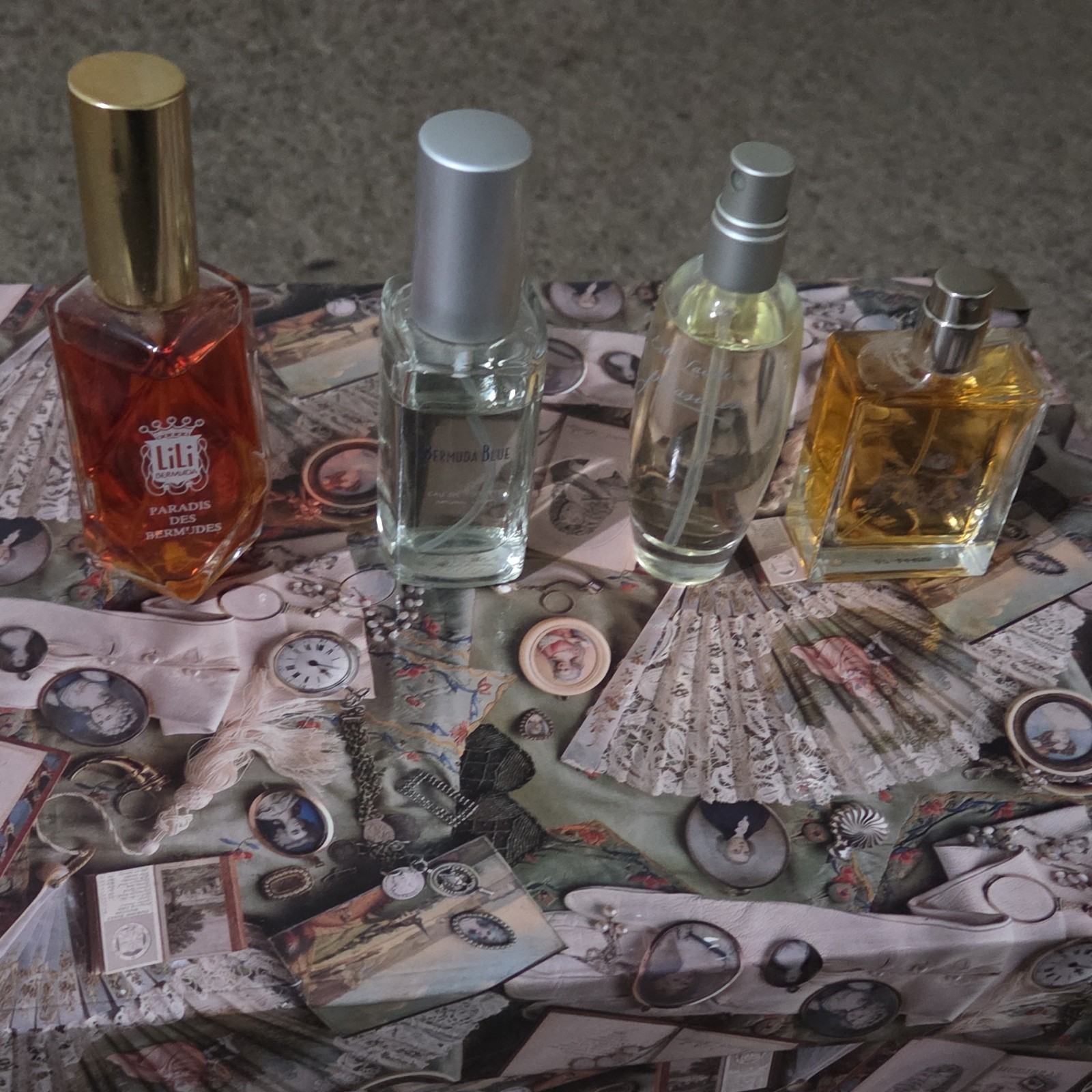 Lot of 4 Vintage & Designer Women’s Fragrances – Used/Partial Bottles