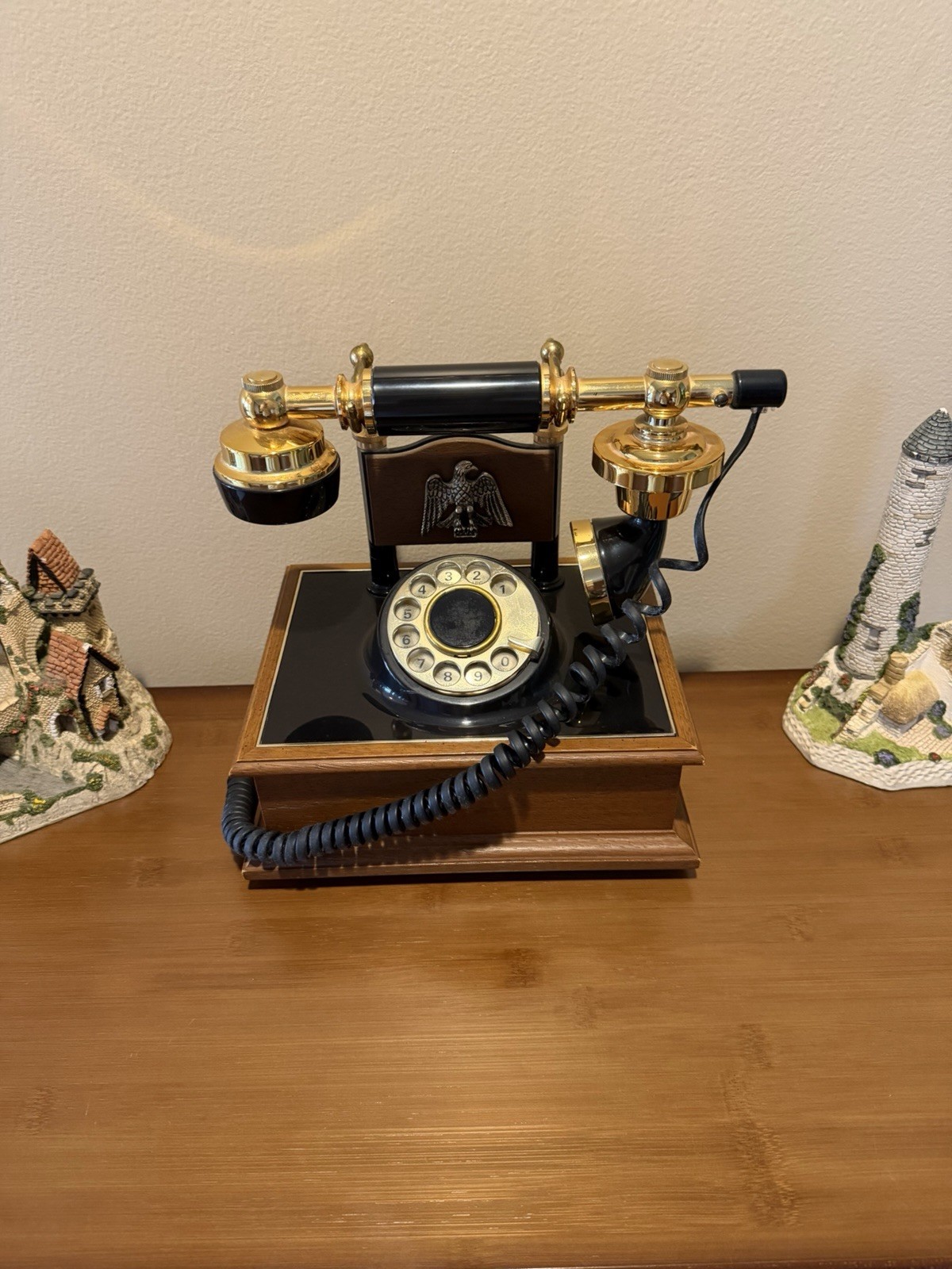VTG General System European Rotary Dial Desk Telephone Phone Elegant w Ringer VTG General System European Rotary Dial Desk Telephone Phone Elegant w Ringer